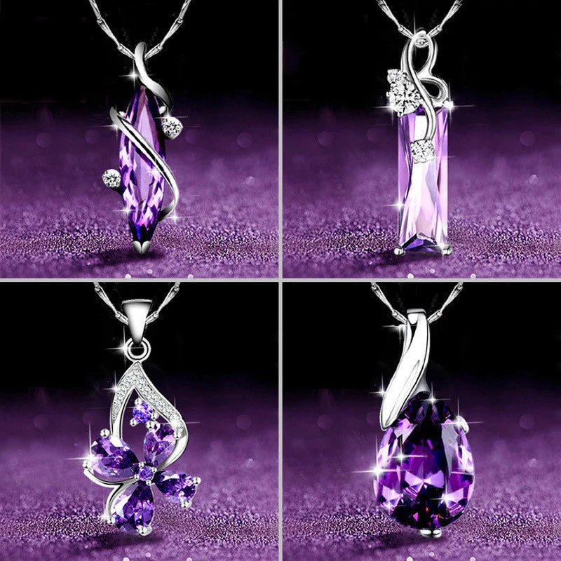 💎 Titre :

Collier pendentif cristal violet – élégance et éclat raffiné pour femme
