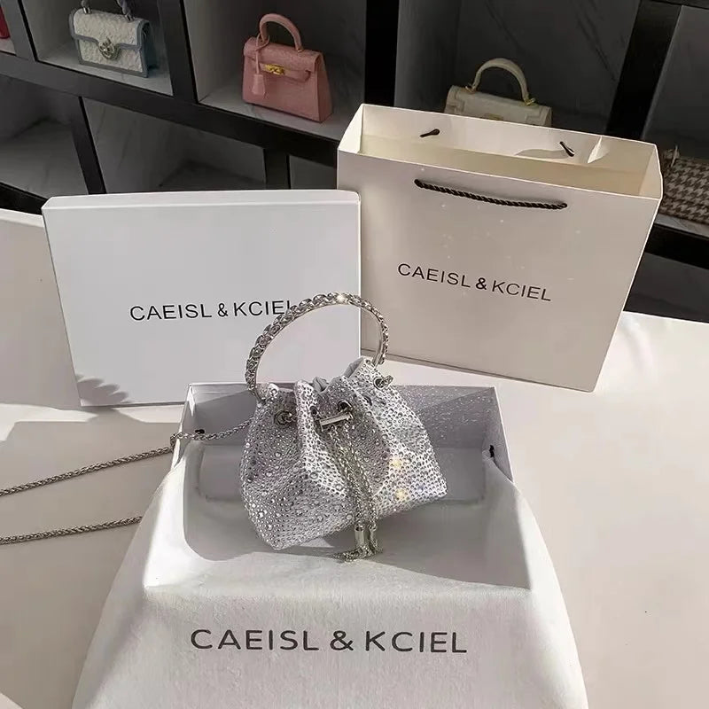 Sac de Soirée Luxe à Strass Cristal – Pochette Élégante Femme | Sac à Main Brillant pour Mariage, Soirée ou Cérémonie