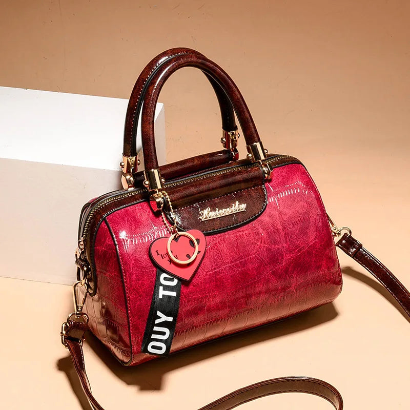 Sac à Main Élégant en Simili Cuir Premium – Style Crocodile Classique | Sac Porté Épaule ou Bandoulière Femme de Luxe