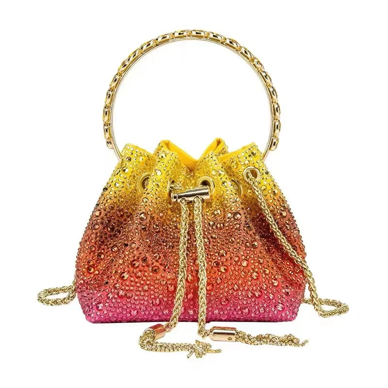 Sac de Soirée Luxe à Strass Cristal – Pochette Élégante Femme | Sac à Main Brillant pour Mariage, Soirée ou Cérémonie