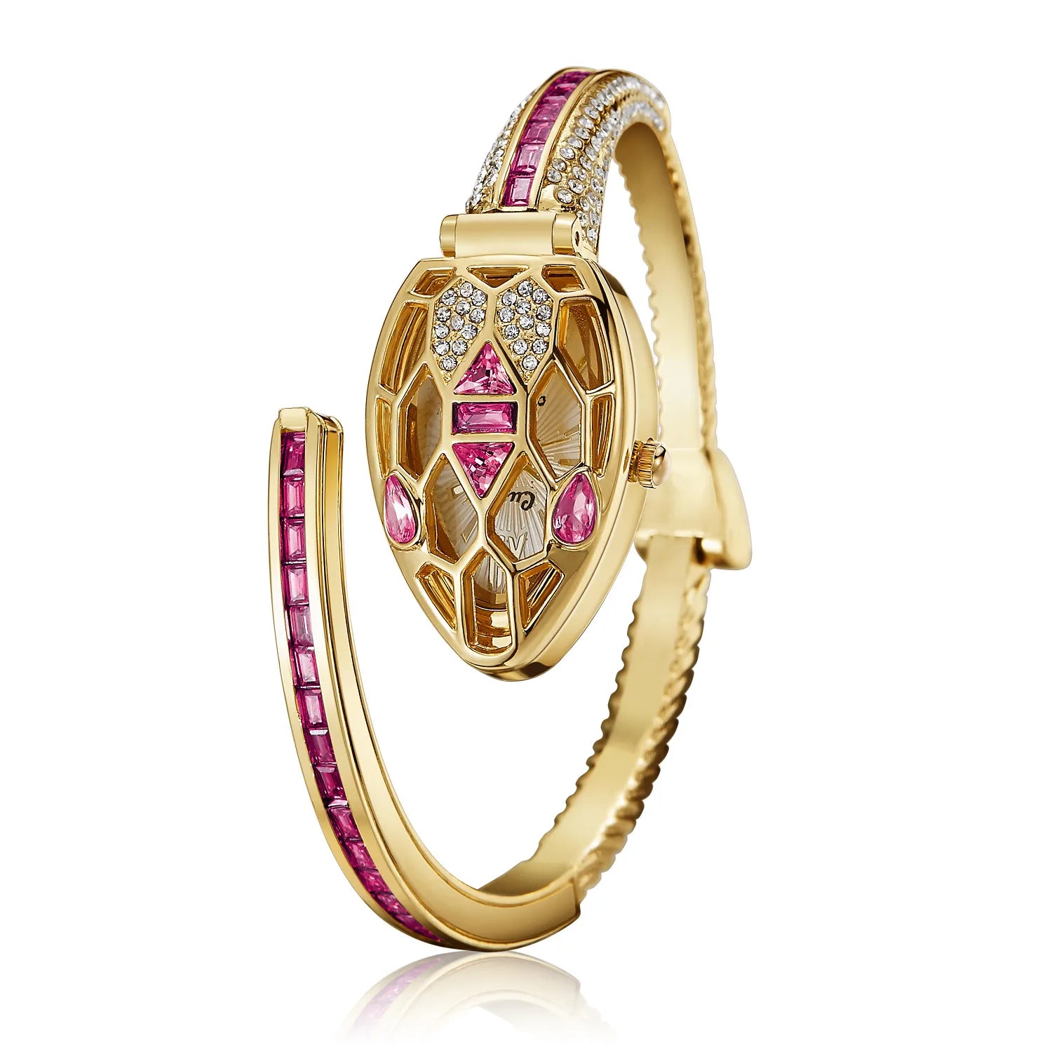 Montre bracelet “Émeraude Serpent” – Élégance audacieuse et design bijou luxueux
