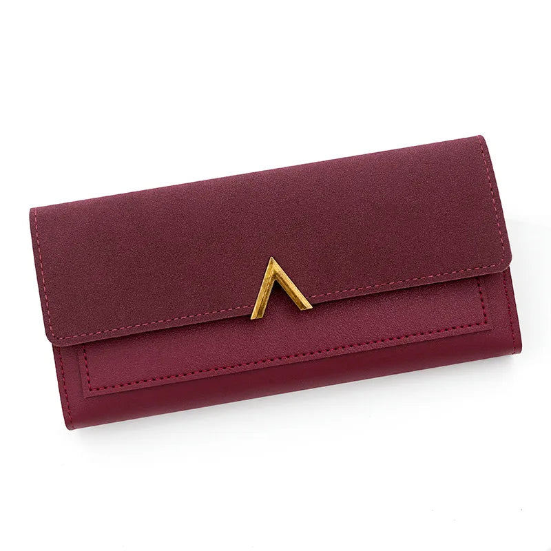 Portefeuille Long Femme Élégant – Cuir Doux, Multi-Rangements & Fermeture Sécurisée | Style Chic et Pratique