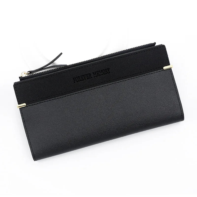Portefeuille Long Femme Élégant – Cuir Doux, Multi-Rangements & Fermeture Sécurisée | Style Chic et Pratique