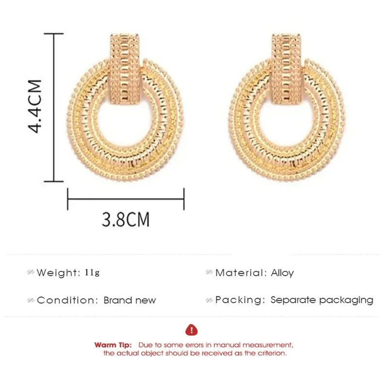 Boucles d’Oreilles Créoles Dorées – Grandes Créoles Rondes Élégantes pour Femme | Bijou Chic & Tendance