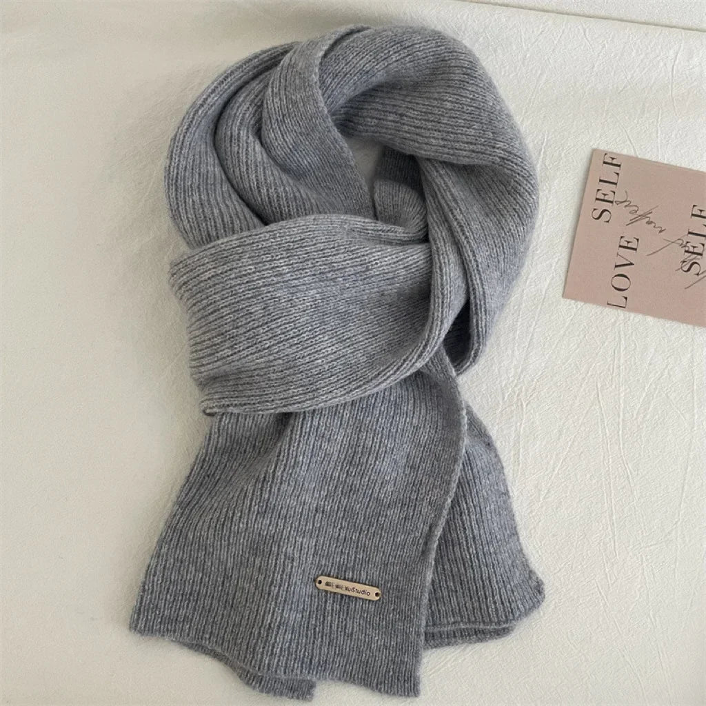 Écharpe Femme en Cachemire Mélangé – Grande Écharpe Chaude et Douce Hiver | Châle Épais Uni Style Élégant