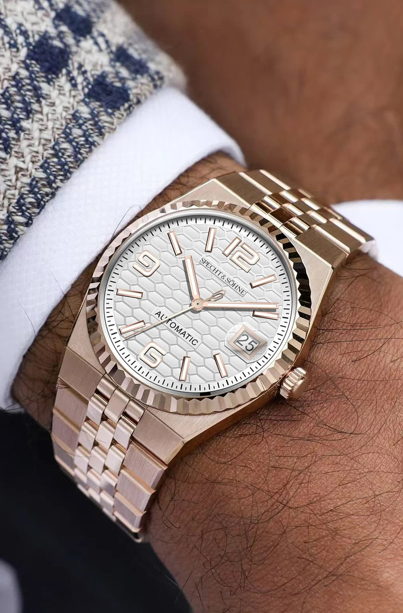 Montre Homme de Luxe Automatique – Acier Inoxydable & Verre Saphir | Étanche 50M, Design Élégant et Mécanisme Miyota