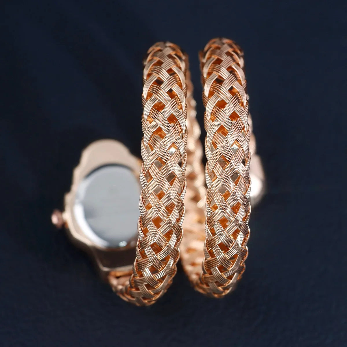 Montre Femme Serpent Élégante – Design Unique avec Pierre Bleue | Style Rétro & Luxe Intemporel