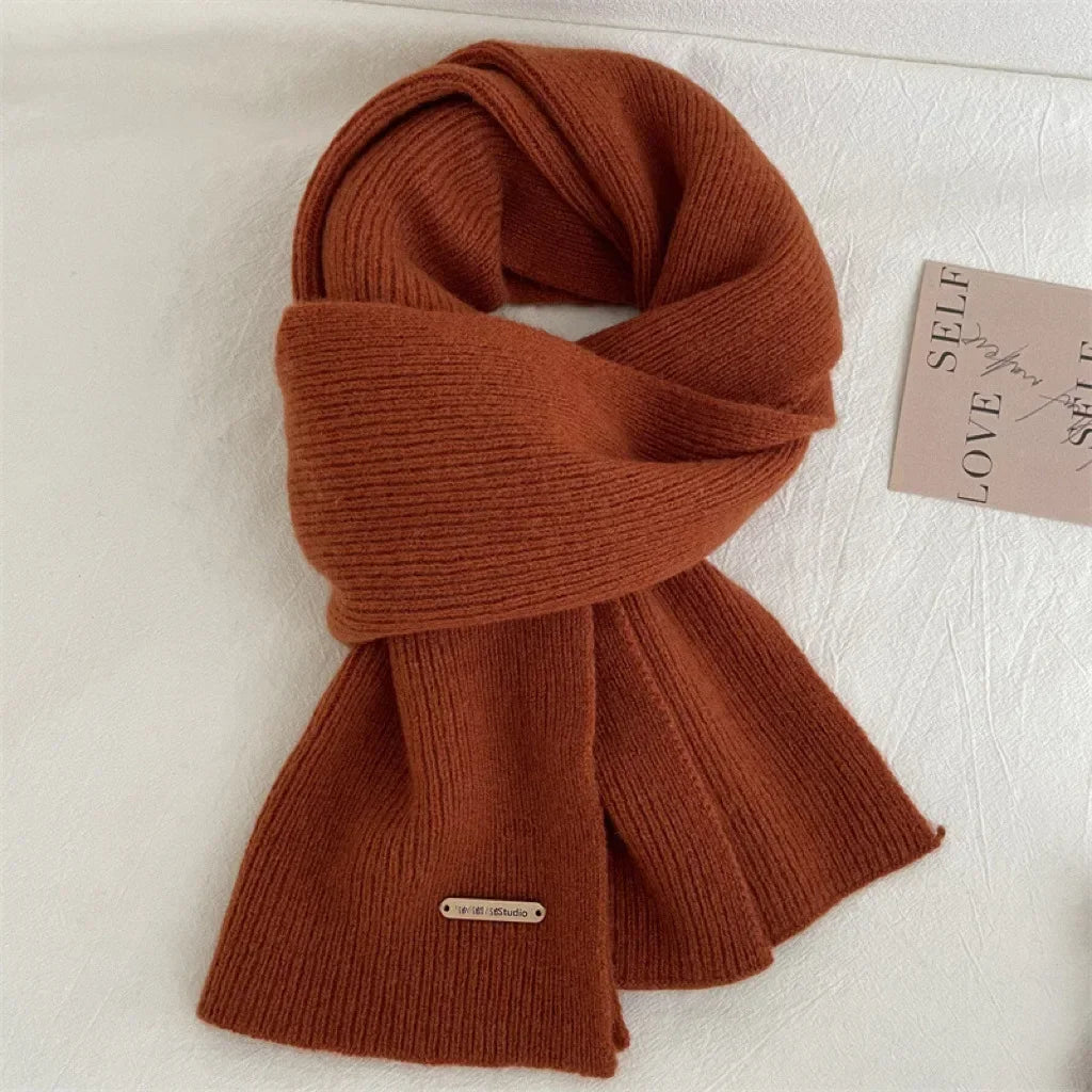 Écharpe Femme en Cachemire Mélangé – Grande Écharpe Chaude et Douce Hiver | Châle Épais Uni Style Élégant