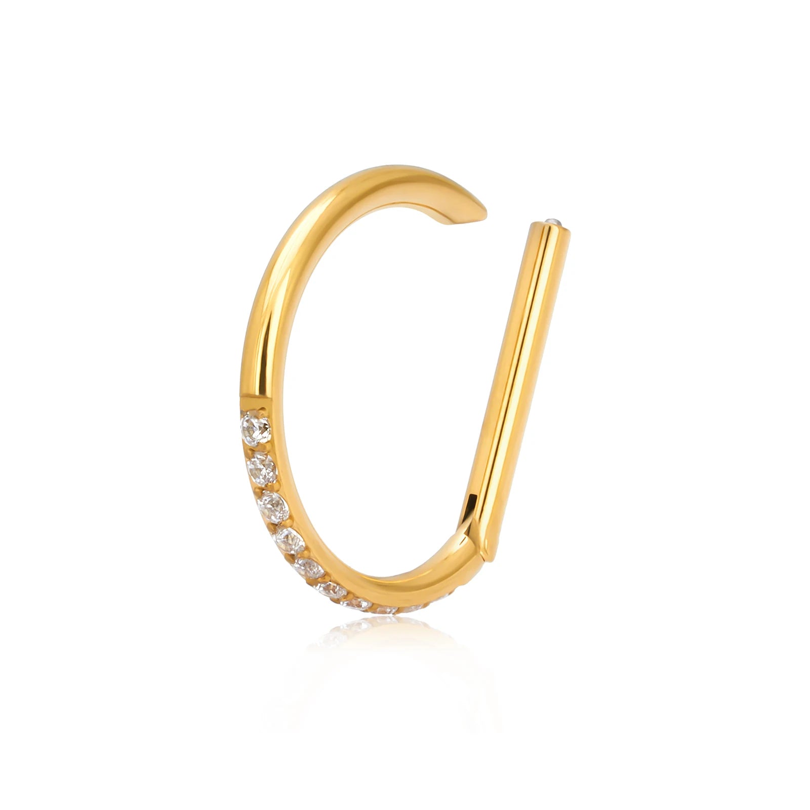 Ensemble de Piercings en Titane – Anneaux Cœur & D-Shape pour Nez, Lèvre et Oreille | Élégance & Confort Haut de Gamme