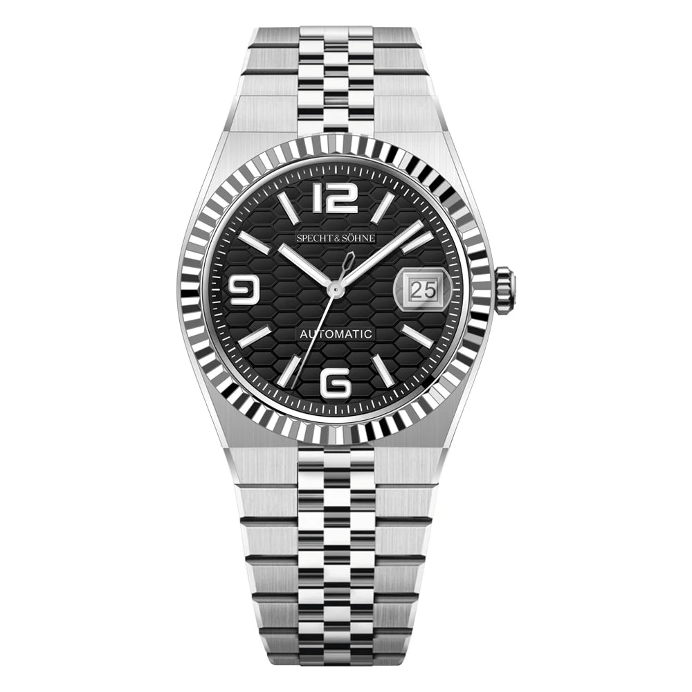 Montre Homme de Luxe Automatique – Acier Inoxydable & Verre Saphir | Étanche 50M, Design Élégant et Mécanisme Miyota