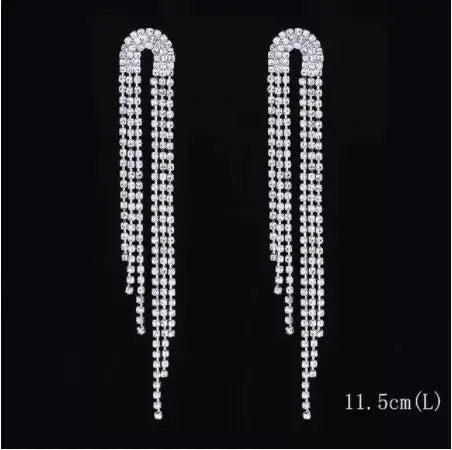 Boucles d’Oreilles Cristal Élégantes – Longues & Scintillantes | Spécial Soirée, Mariage & Événements – Le Monde de Cindy