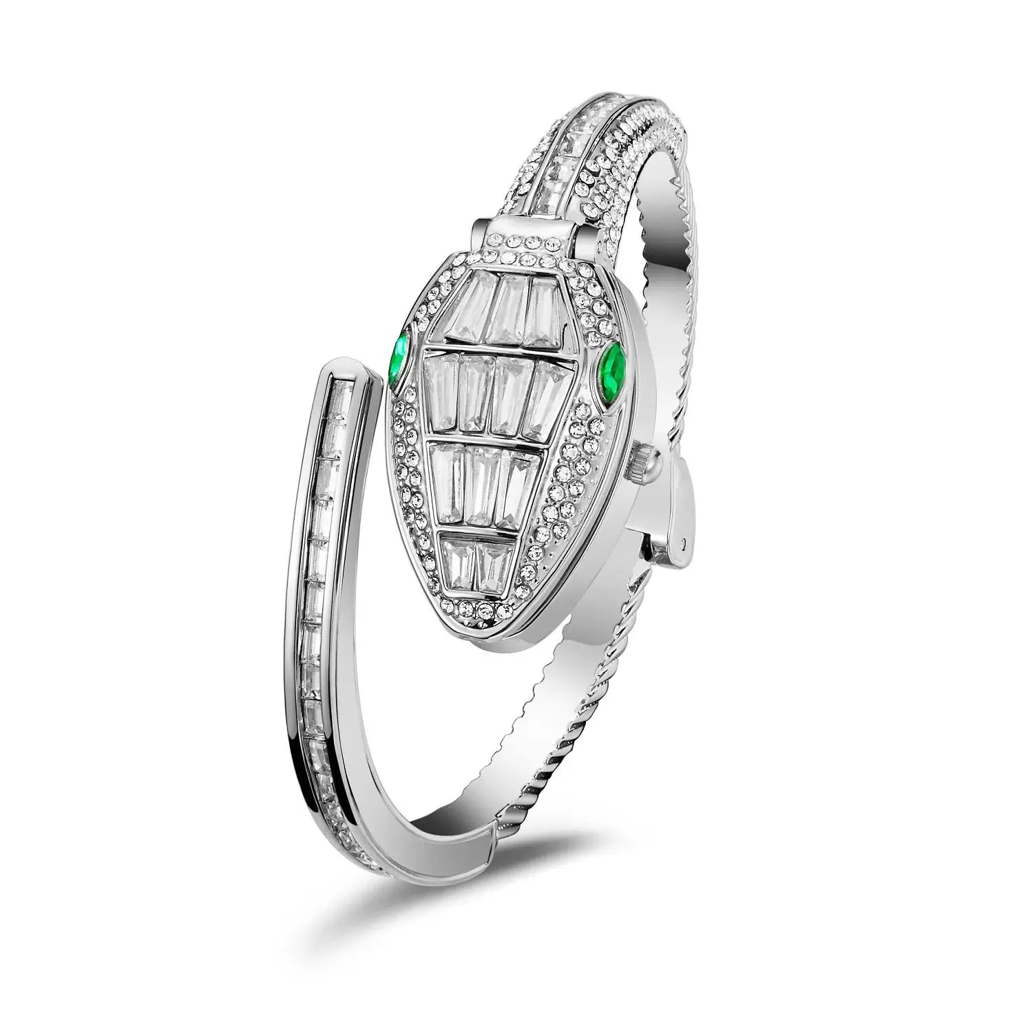Montre bracelet “Émeraude Serpent” – Élégance audacieuse et design bijou luxueux