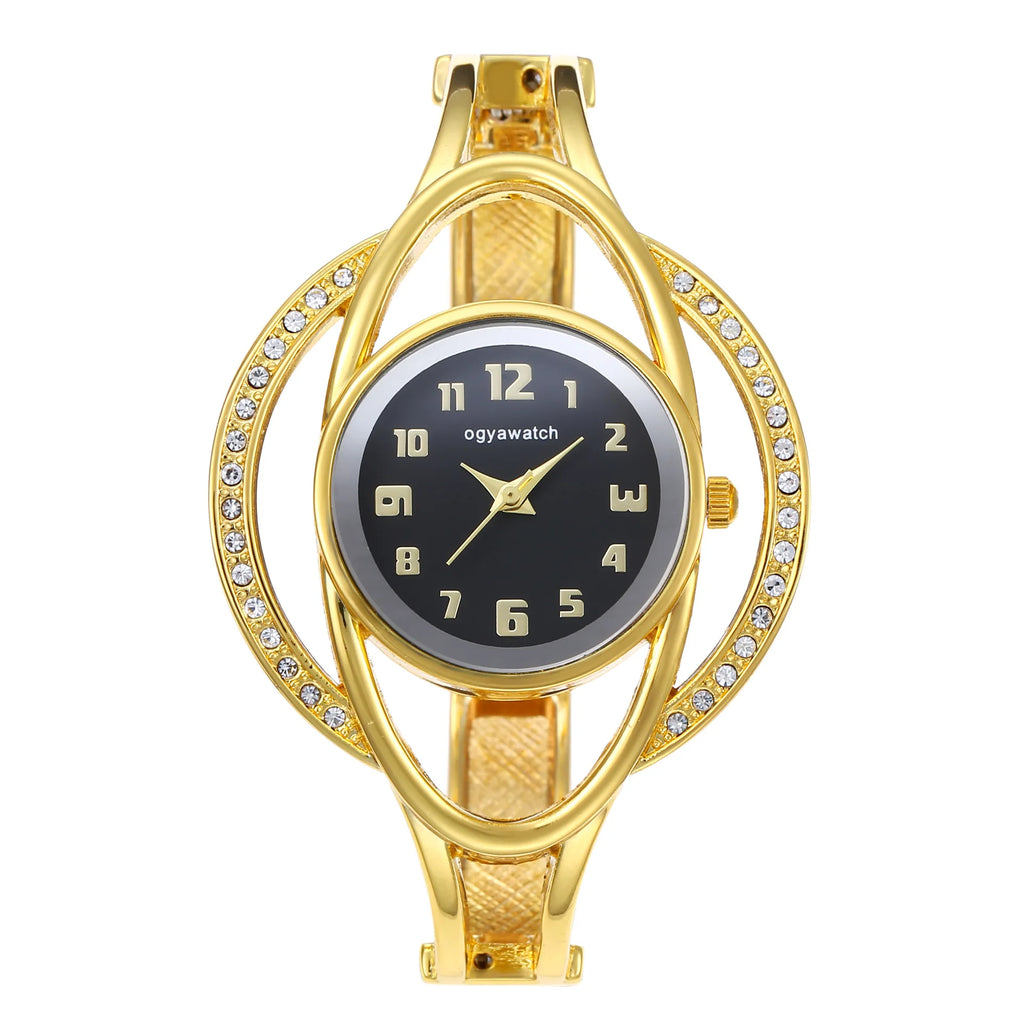 Montre bracelet dorée “Lumière d’Or” – Élégance moderne et raffinement intemporel