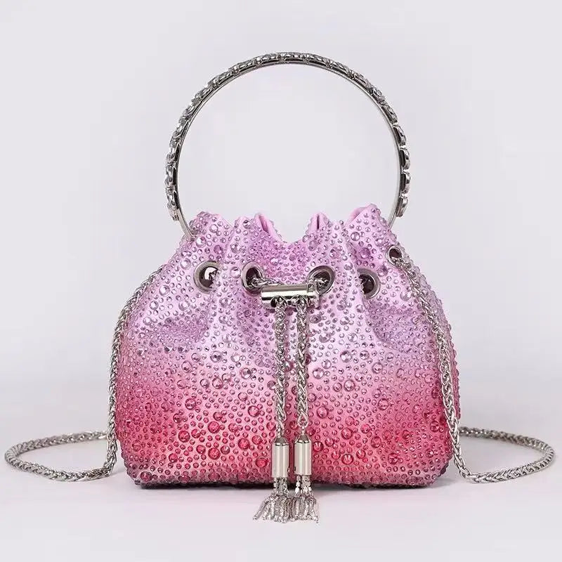 Sac de Soirée Luxe à Strass Cristal – Pochette Élégante Femme | Sac à Main Brillant pour Mariage, Soirée ou Cérémonie