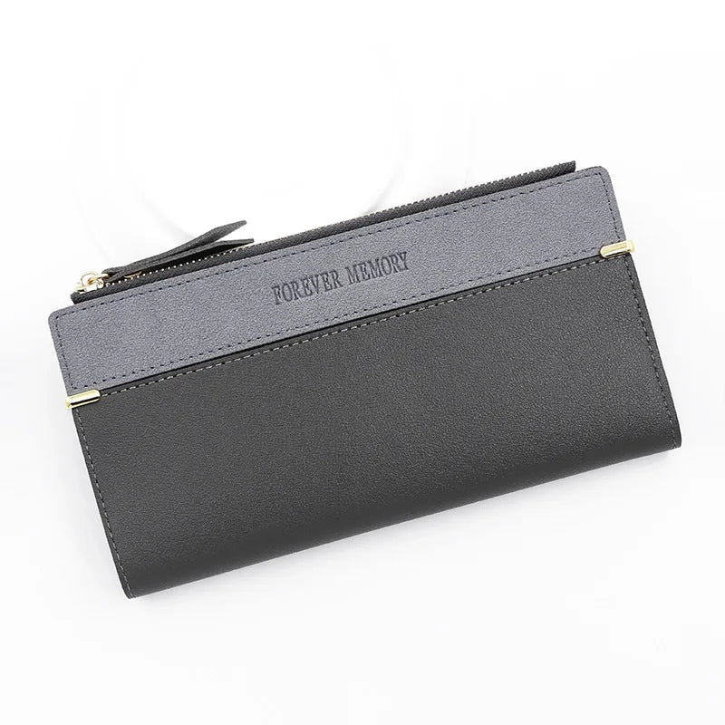 Portefeuille Long Femme Élégant – Cuir Doux, Multi-Rangements & Fermeture Sécurisée | Style Chic et Pratique