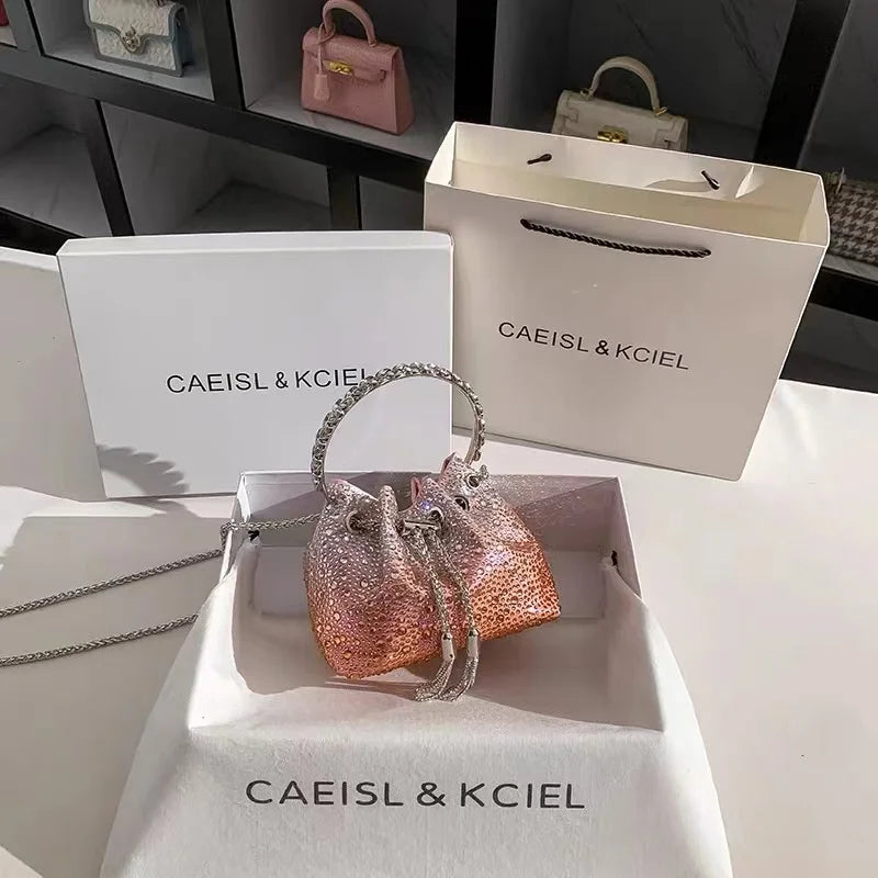 Sac de Soirée Luxe à Strass Cristal – Pochette Élégante Femme | Sac à Main Brillant pour Mariage, Soirée ou Cérémonie
