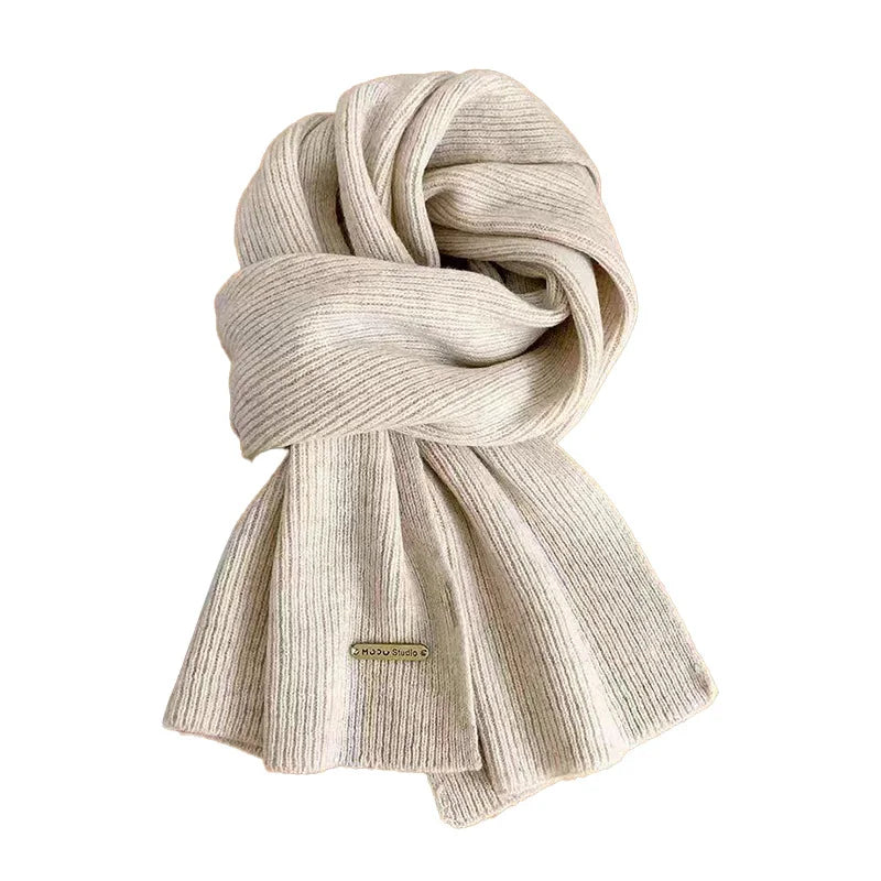 Écharpe Femme en Cachemire Mélangé – Grande Écharpe Chaude et Douce Hiver | Châle Épais Uni Style Élégant