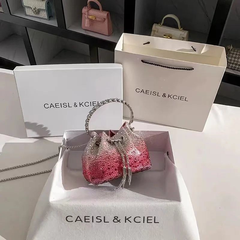 Sac de Soirée Luxe à Strass Cristal – Pochette Élégante Femme | Sac à Main Brillant pour Mariage, Soirée ou Cérémonie