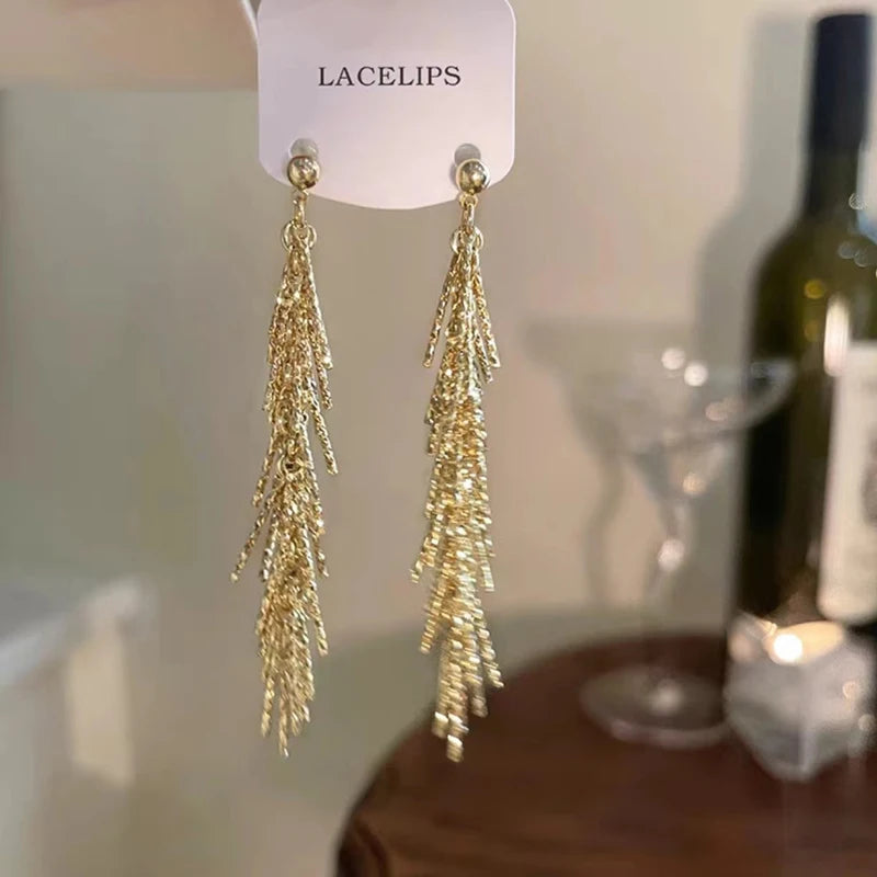 Boucles d’Oreilles Pampilles en Argent 925 – Design Luxueux & Étincelant | Élégance Moderne pour Soirées et Cérémonies