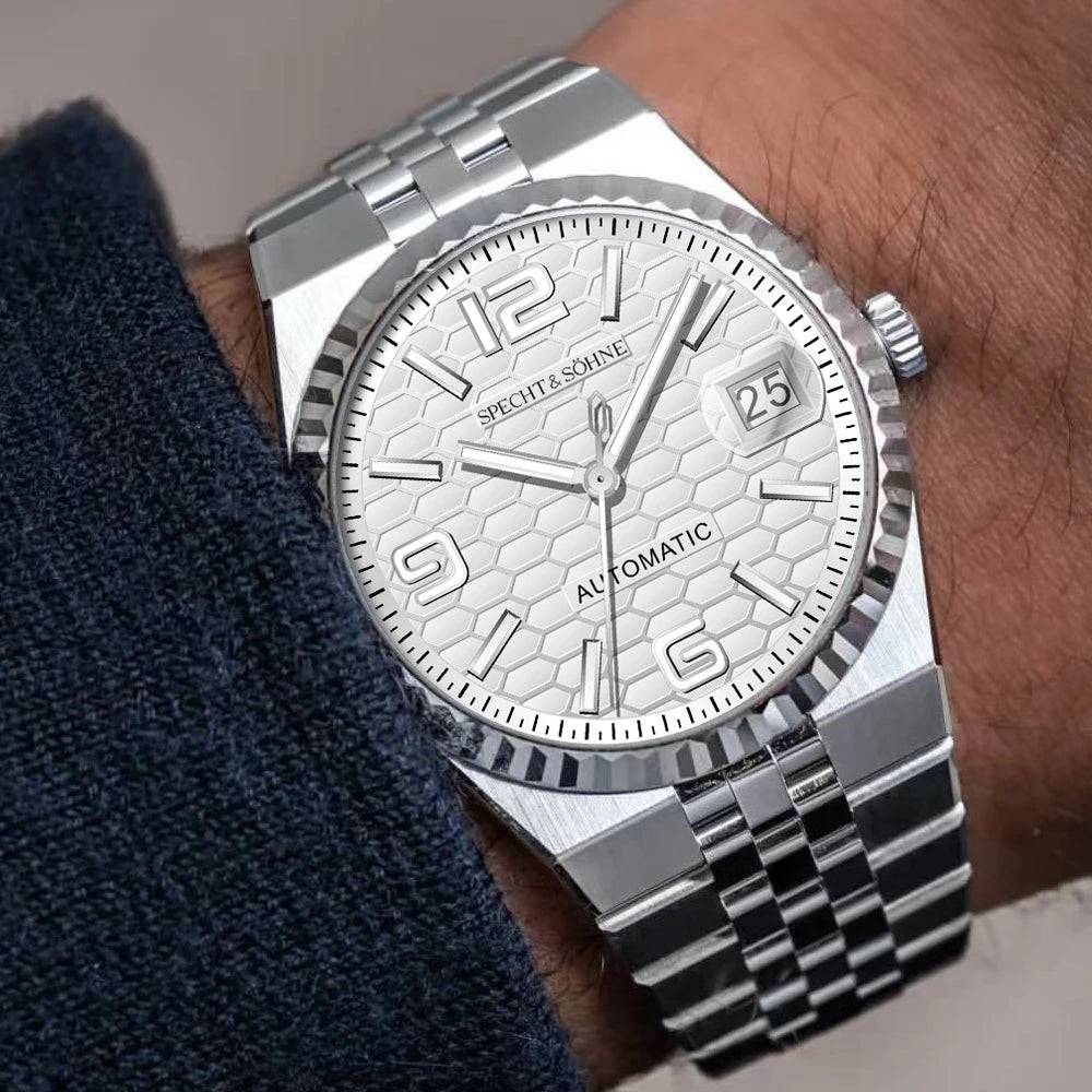 Montre Homme de Luxe Automatique – Acier Inoxydable & Verre Saphir | Étanche 50M, Design Élégant et Mécanisme Miyota