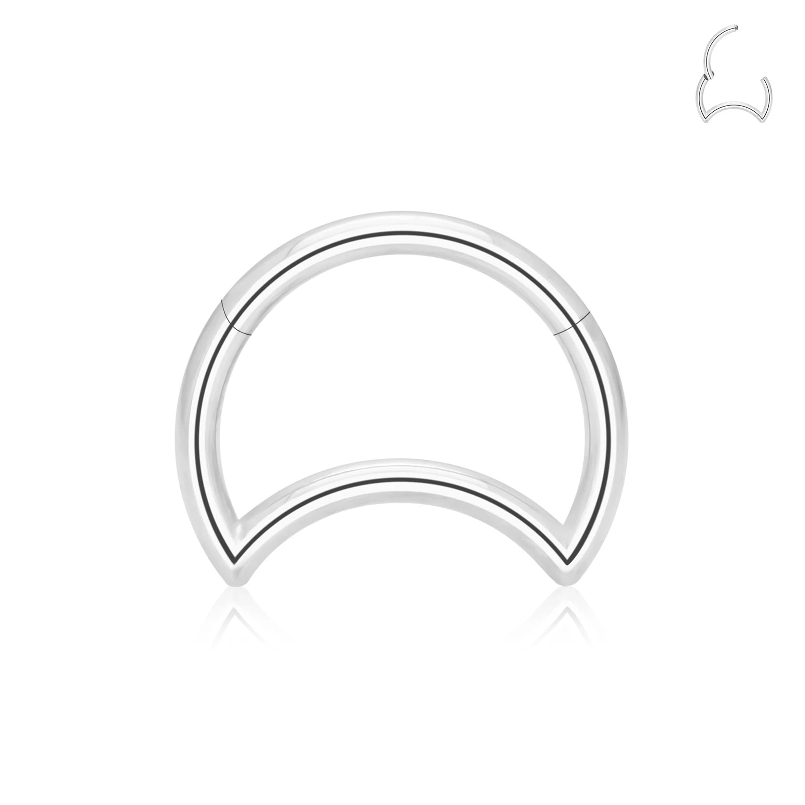Ensemble de Piercings en Titane – Anneaux Cœur & D-Shape pour Nez, Lèvre et Oreille | Élégance & Confort Haut de Gamme