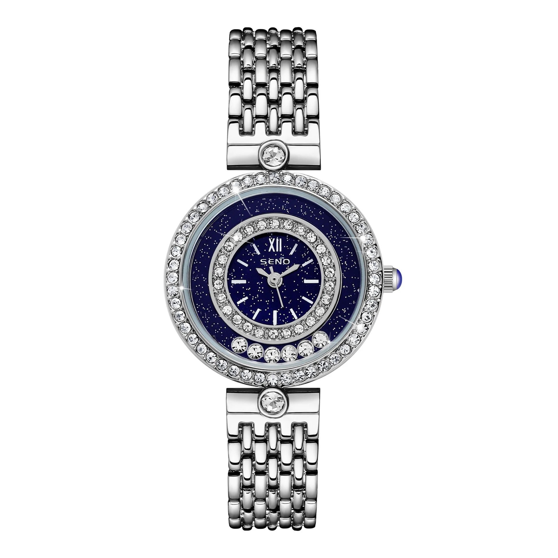 Montre Femme Élégante en Argent – Design Bracelet de Luxe en Acier Inoxydable | Mode & Raffinement au Quotidien