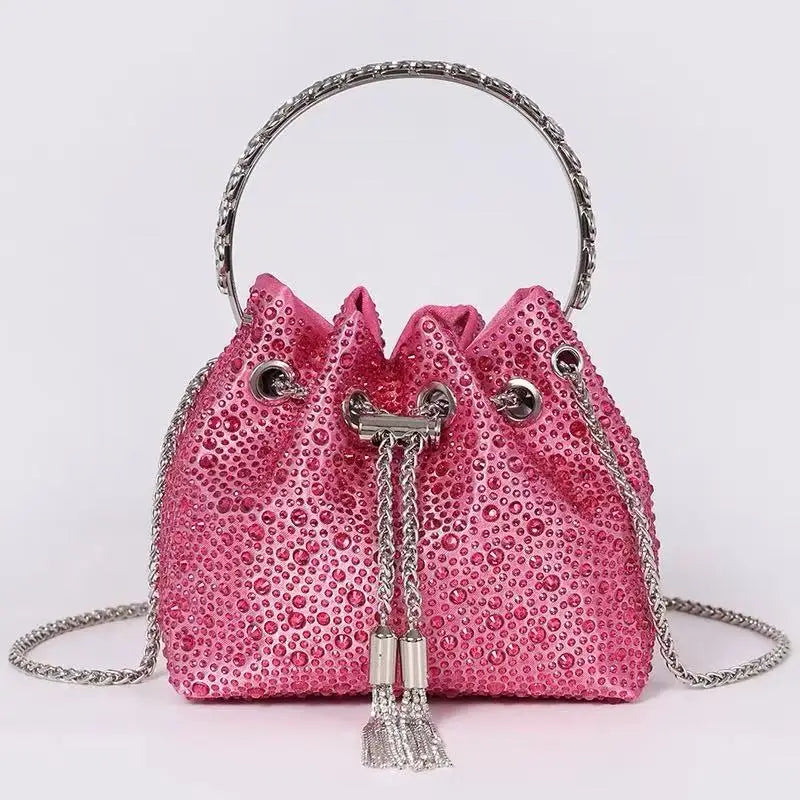 Sac de Soirée Luxe à Strass Cristal – Pochette Élégante Femme | Sac à Main Brillant pour Mariage, Soirée ou Cérémonie