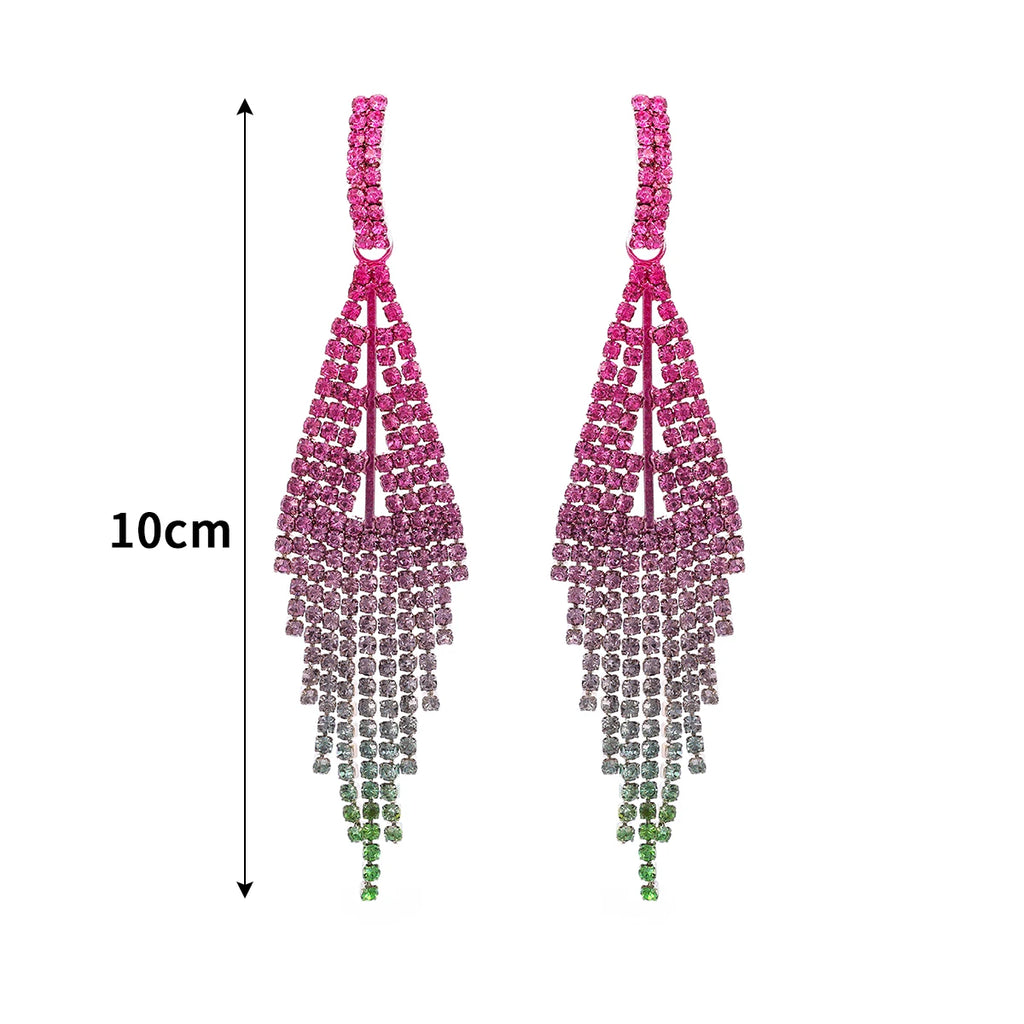 Boucles d’Oreilles Cristal Élégantes – Longues & Scintillantes | Spécial Soirée, Mariage & Événements – Le Monde de Cindy