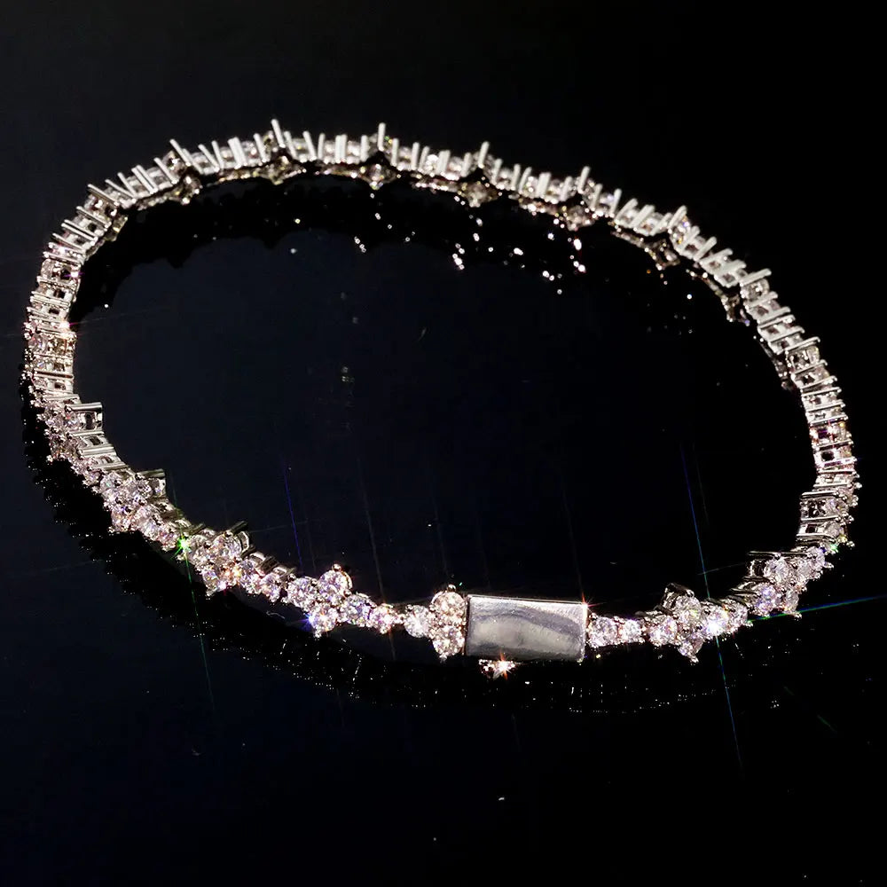 Bracelet Tennis Léger en Zircon Cubique – Bijou Mixte Élégant & Brillant | Style Luxe et Intempore