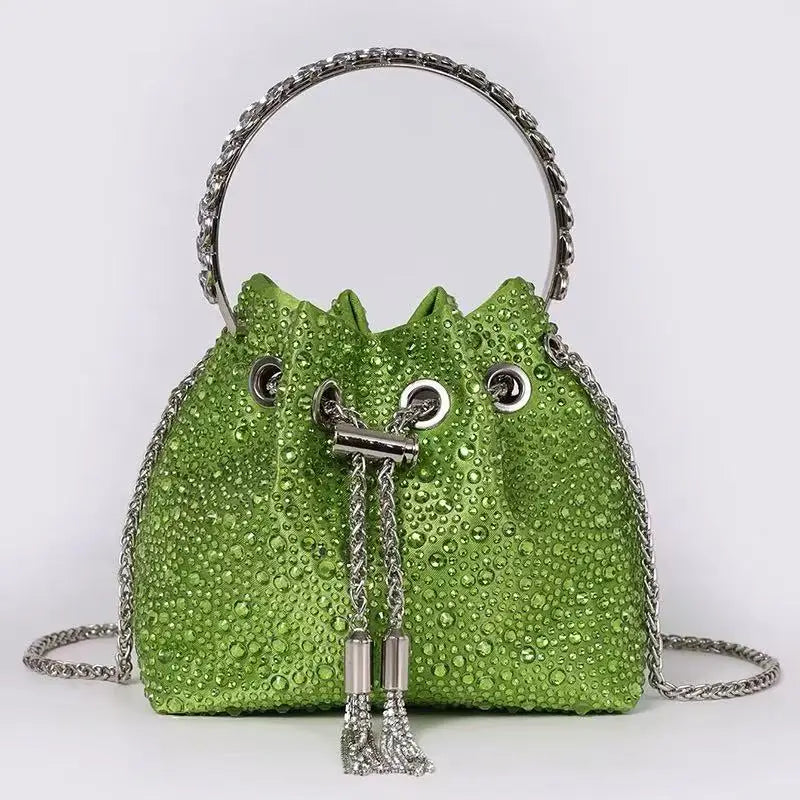 Sac de Soirée Luxe à Strass Cristal – Pochette Élégante Femme | Sac à Main Brillant pour Mariage, Soirée ou Cérémonie