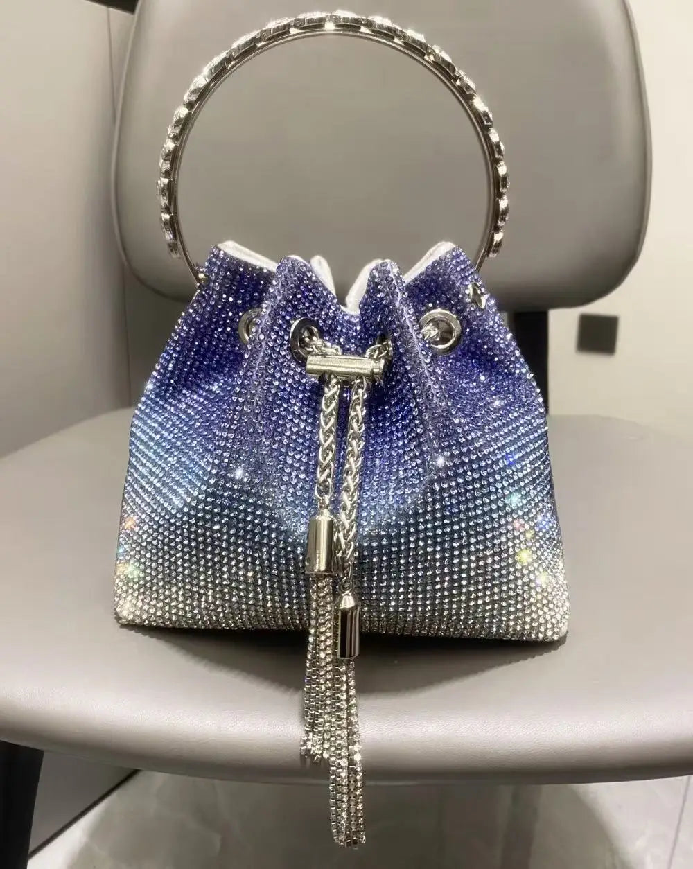 Sac de Soirée Luxe à Strass Cristal – Pochette Élégante Femme | Sac à Main Brillant pour Mariage, Soirée ou Cérémonie