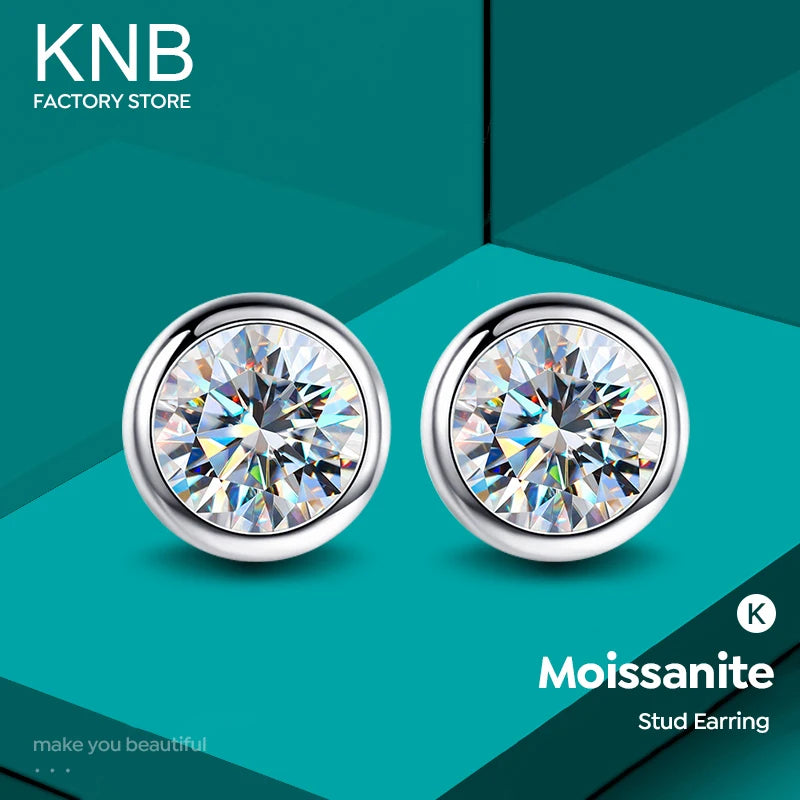 Boucles d’Oreilles Élégance Moissanite 0.5ct – Argent 925 | Éclat Diamant & Raffinement Intemporel
