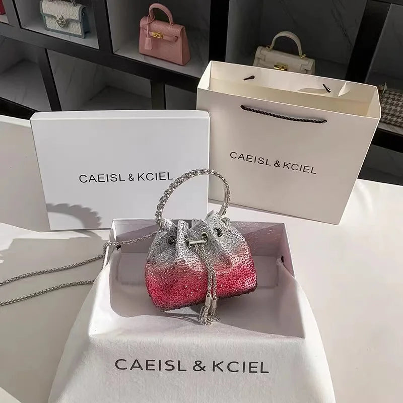 Sac de Soirée Luxe à Strass Cristal – Pochette Élégante Femme | Sac à Main Brillant pour Mariage, Soirée ou Cérémonie