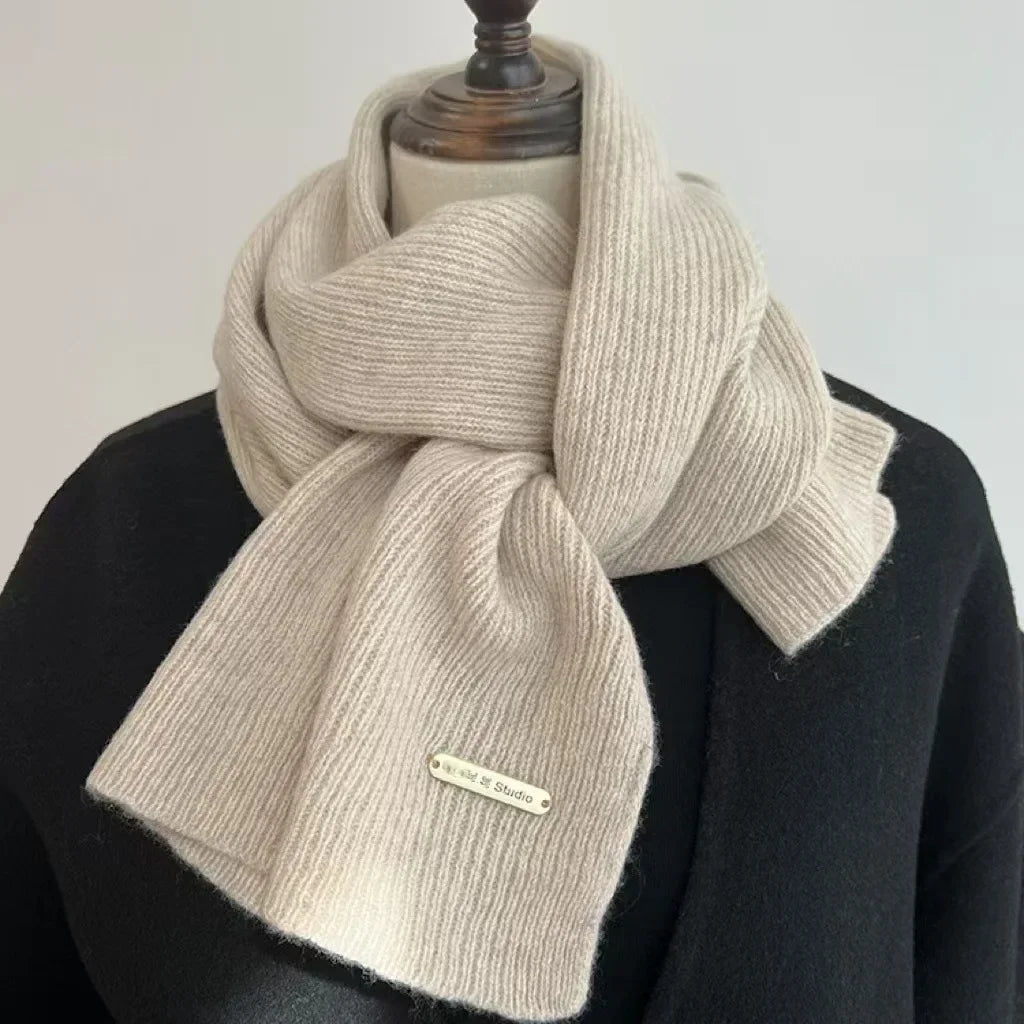 Écharpe Femme en Cachemire Mélangé – Grande Écharpe Chaude et Douce Hiver | Châle Épais Uni Style Élégant