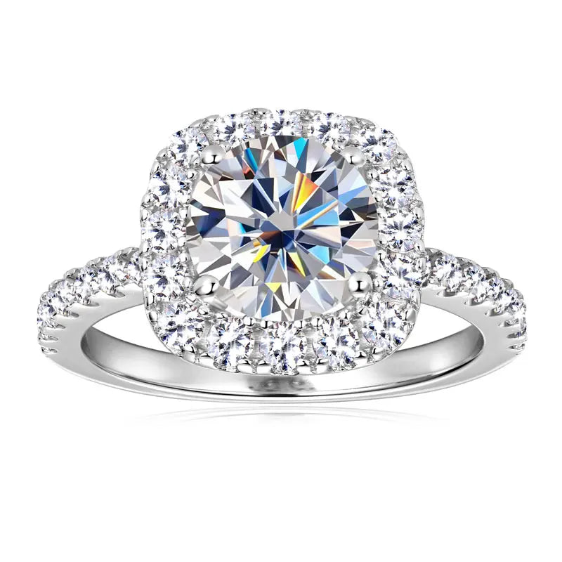 💎 Titre :

Bague halo en moissanite 2 carats – Argent 925 certifié, éclat diamant, bijou de luxe pour femme