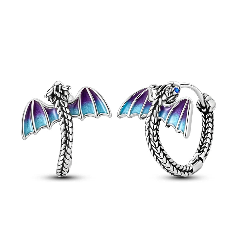 Boucles d’Oreilles Créoles Scintillantes en Argent 925 – Zircons Multicolores & Design Élégant | Bijou Hypoallergénique de Luxe pour Femme