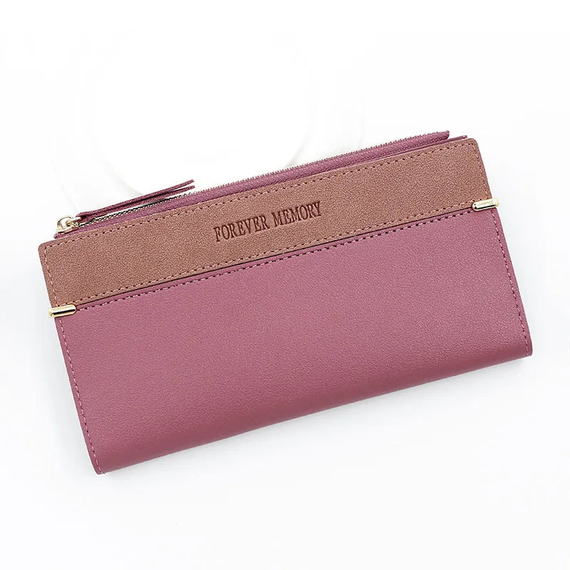 Portefeuille Long Femme Élégant – Cuir Doux, Multi-Rangements & Fermeture Sécurisée | Style Chic et Pratique