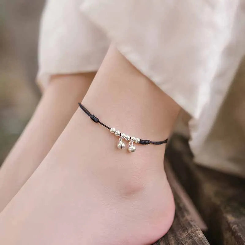 Bracelet de Cheville Femme en Argent 925 – Chaîne Éclatante avec Cristaux Zirconium | Bijou Élégant et Raffiné pour l’Été
