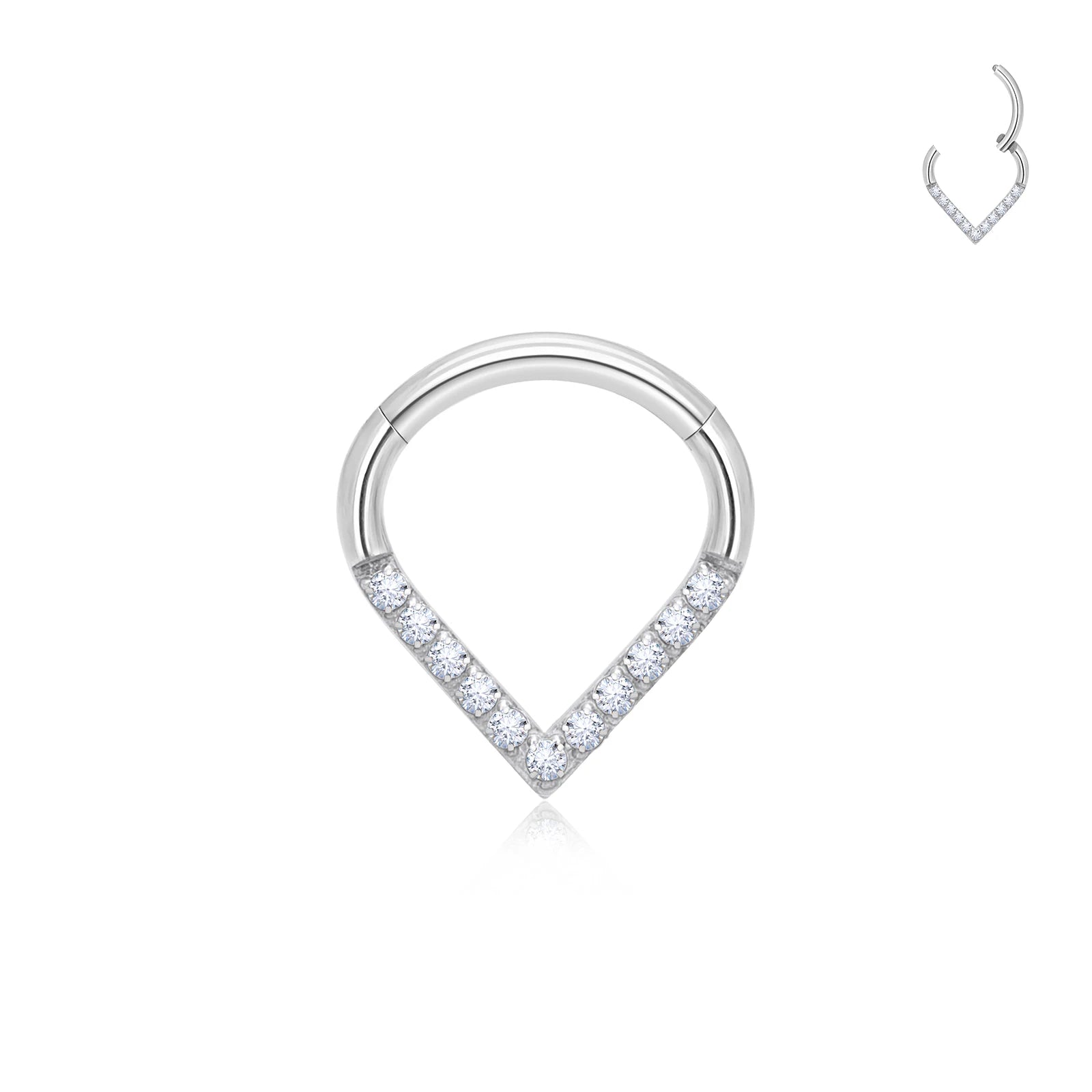 Ensemble de Piercings en Titane – Anneaux Cœur & D-Shape pour Nez, Lèvre et Oreille | Élégance & Confort Haut de Gamme