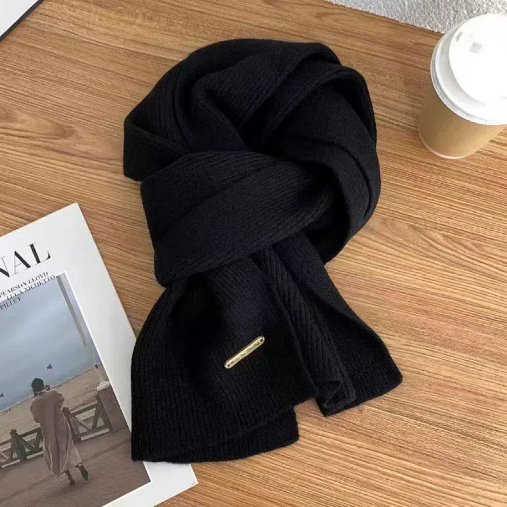 Écharpe Femme en Cachemire Mélangé – Grande Écharpe Chaude et Douce Hiver | Châle Épais Uni Style Élégant