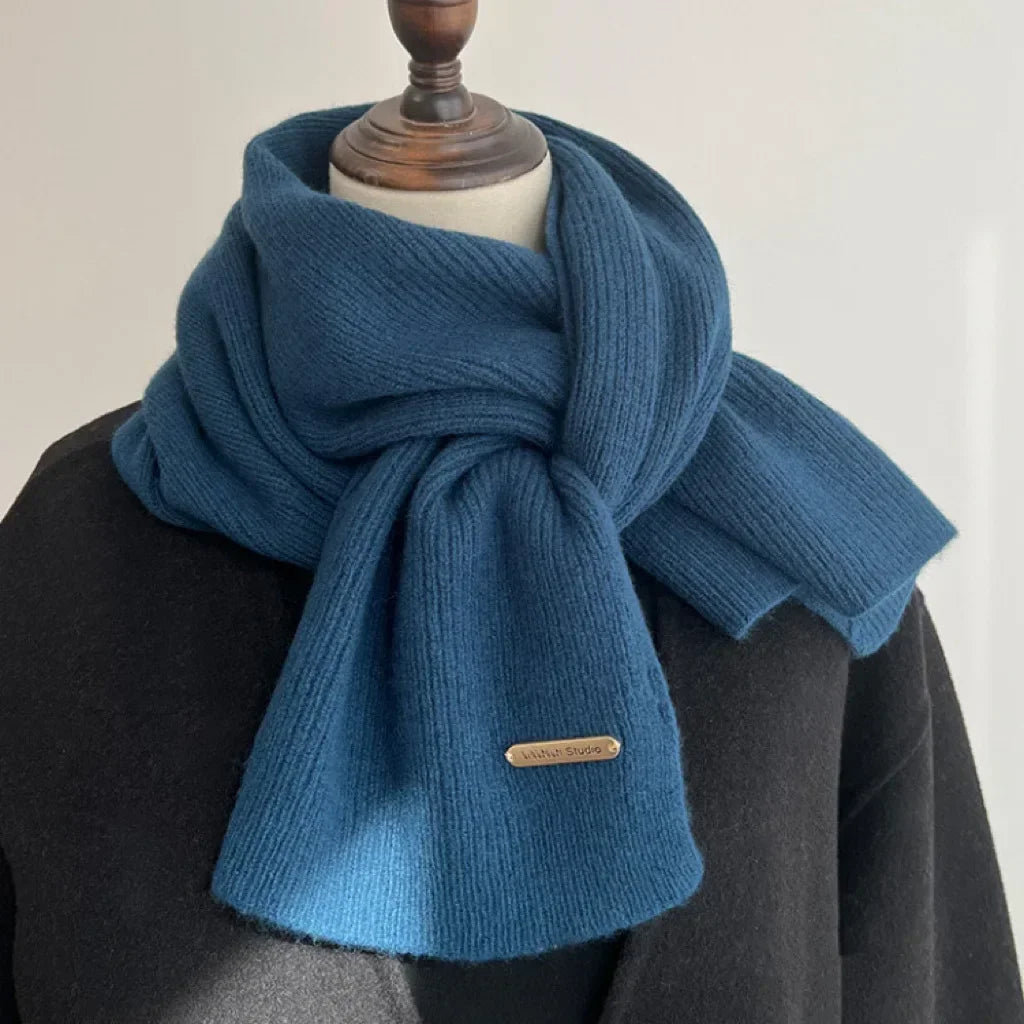 Écharpe Femme en Cachemire Mélangé – Grande Écharpe Chaude et Douce Hiver | Châle Épais Uni Style Élégant