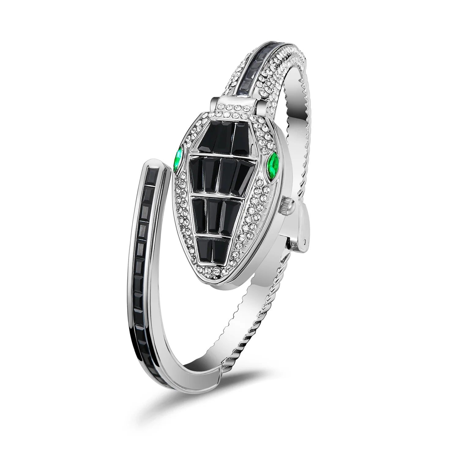 Montre bracelet “Émeraude Serpent” – Élégance audacieuse et design bijou luxueux