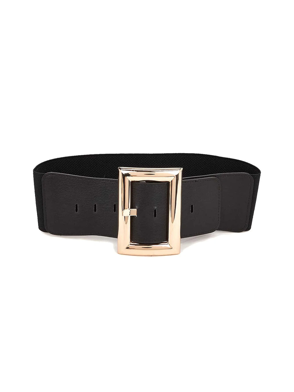 Ceinture Large Femme Élastique avec Boucle Carrée – Accessoire Chic pour Robes, Manteaux & Tenues Élégantes