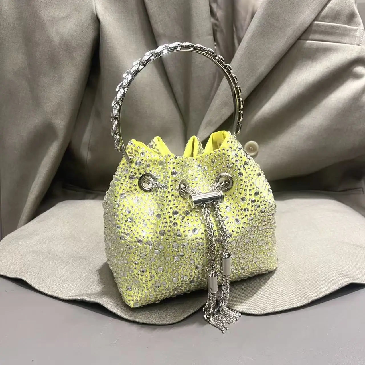 Sac de Soirée Luxe à Strass Cristal – Pochette Élégante Femme | Sac à Main Brillant pour Mariage, Soirée ou Cérémonie